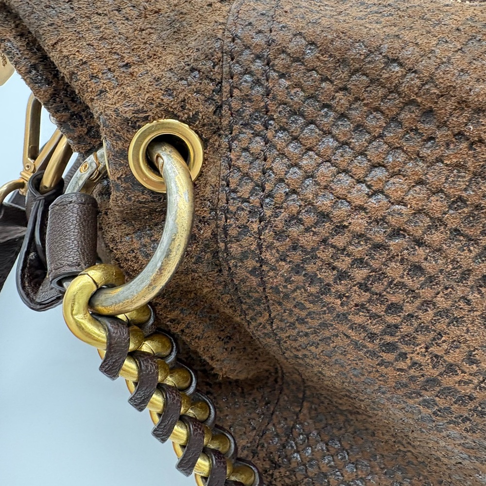 Michael Kors Python Print Leather Shoulder Bag - image 4